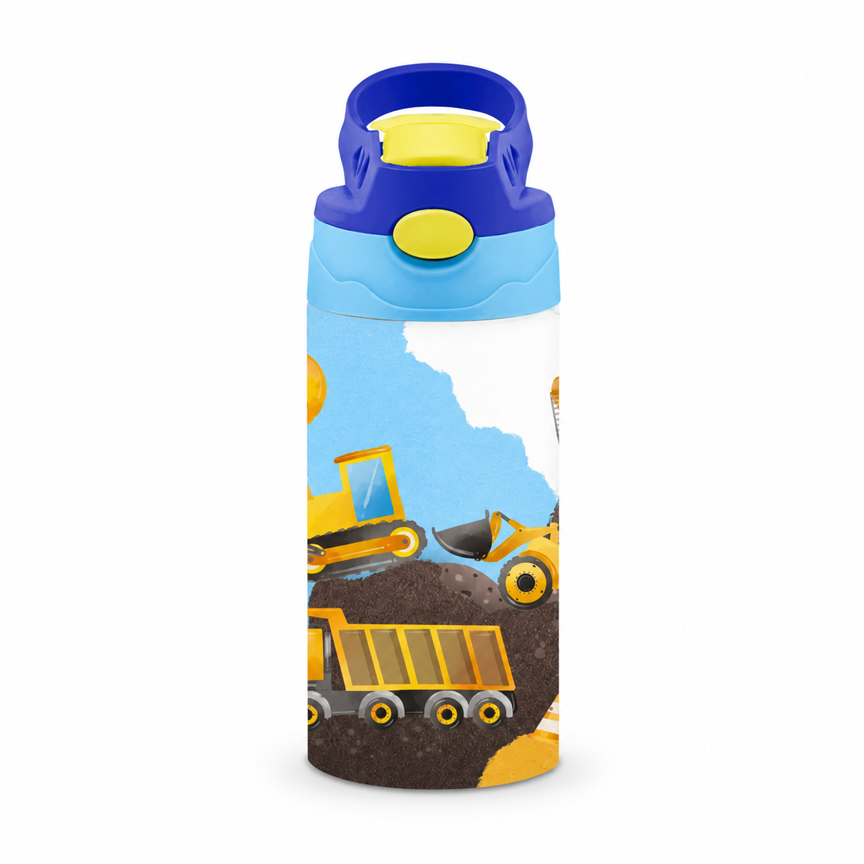 Personalized Construction Trucks Tumbler - 12oz