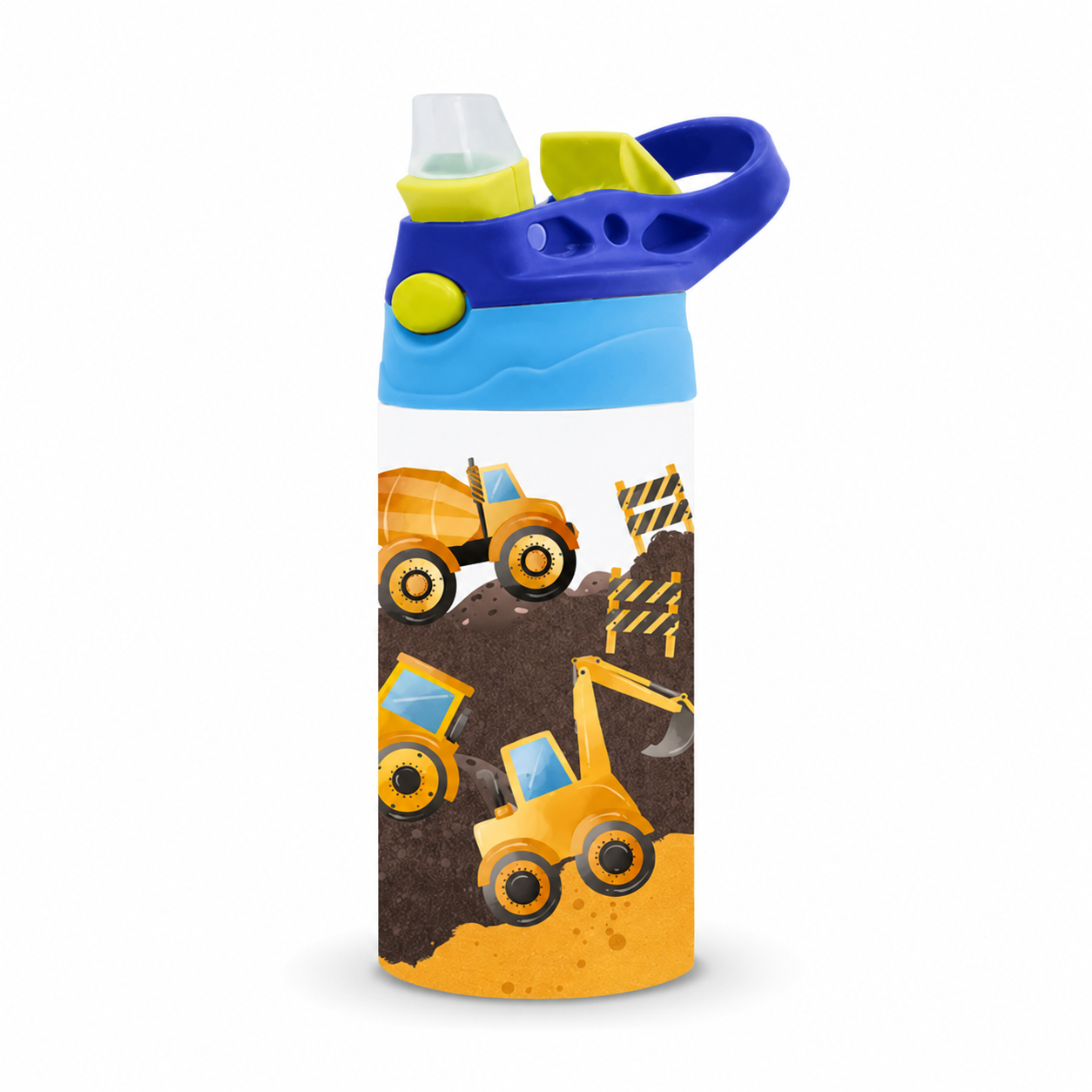 Personalized Construction Trucks Tumbler - 12oz