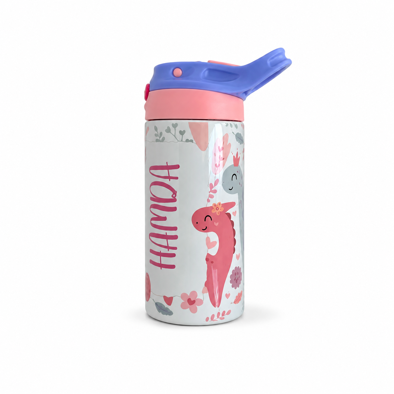 Personalized Pastel Dinosaur Tumbler - 12oz