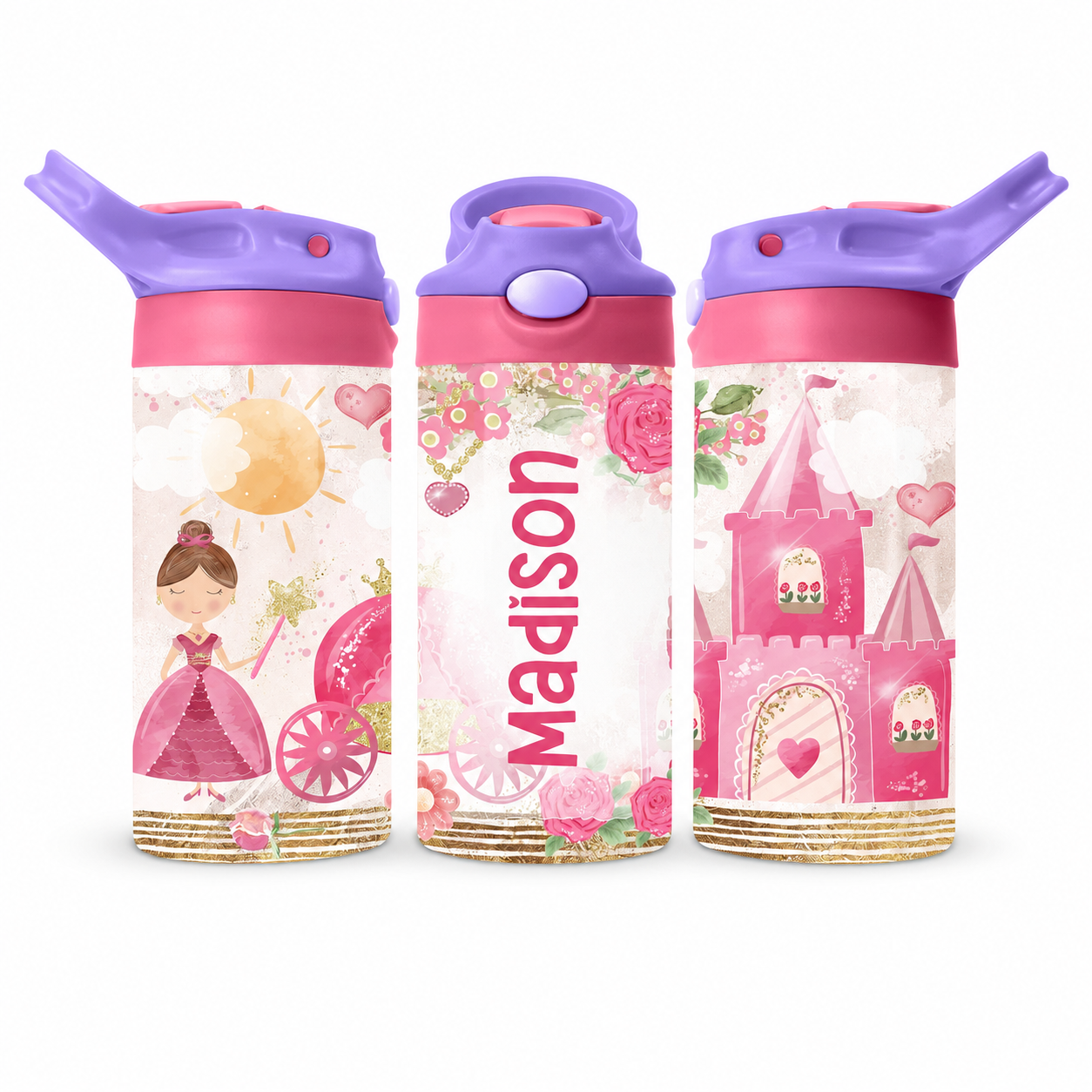 Personalized Princess and the castle Tumbler - 12oz