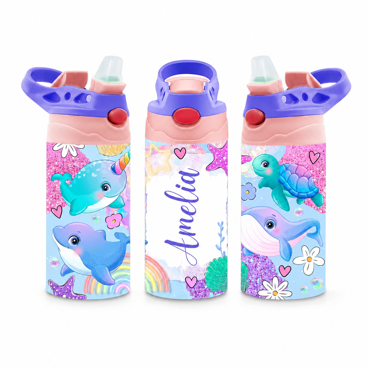 Personalized Sealife Tumbler - 12oz