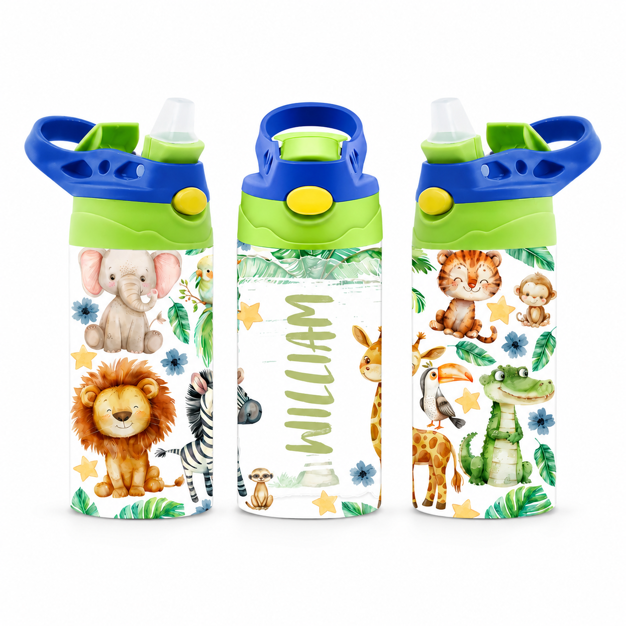 Personalized Safari Animals Tumbler - 12oz