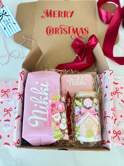 🎄 The Pink Christmas Gift Box – Personalized Holiday Edition