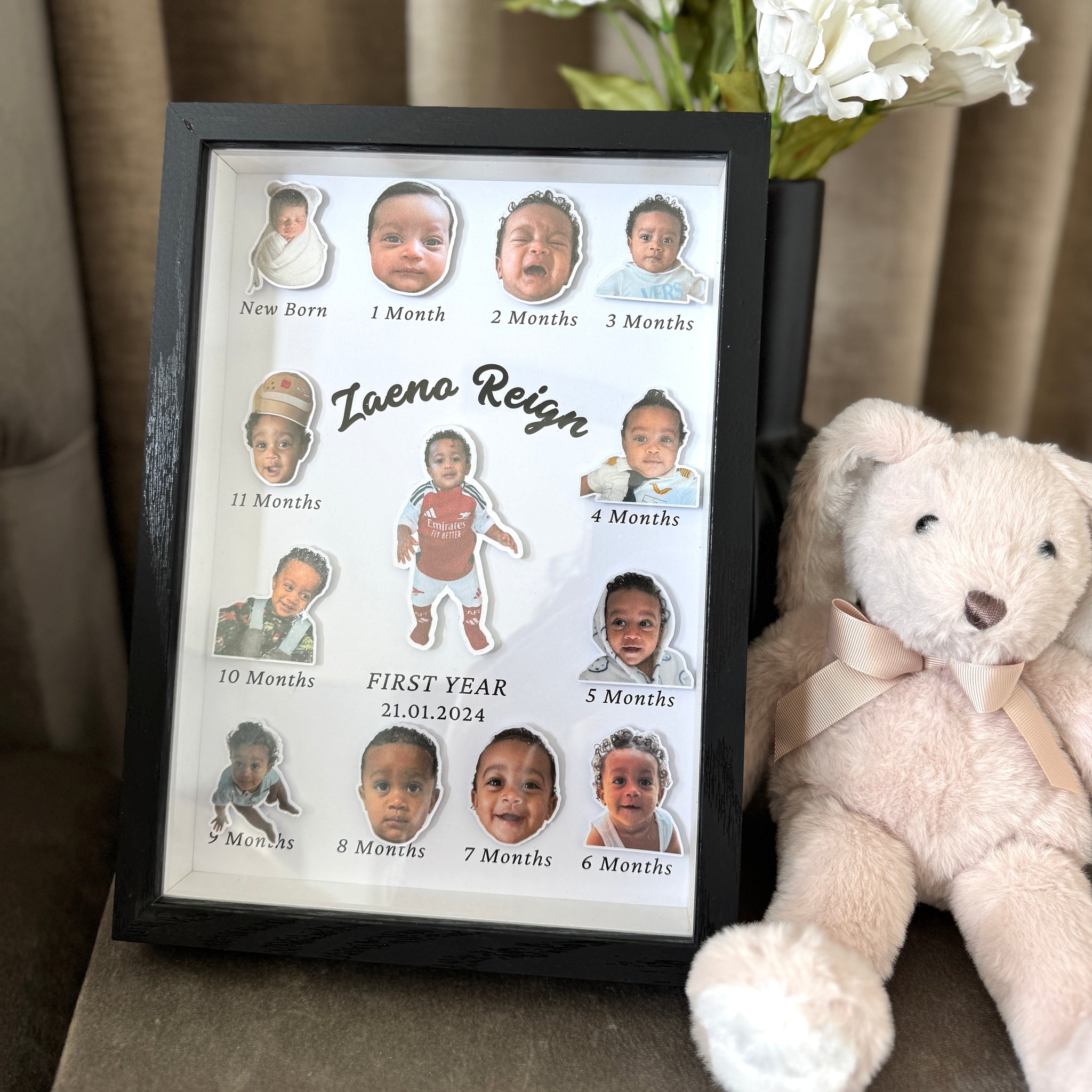 My 1st Year Baby Milestone Frame