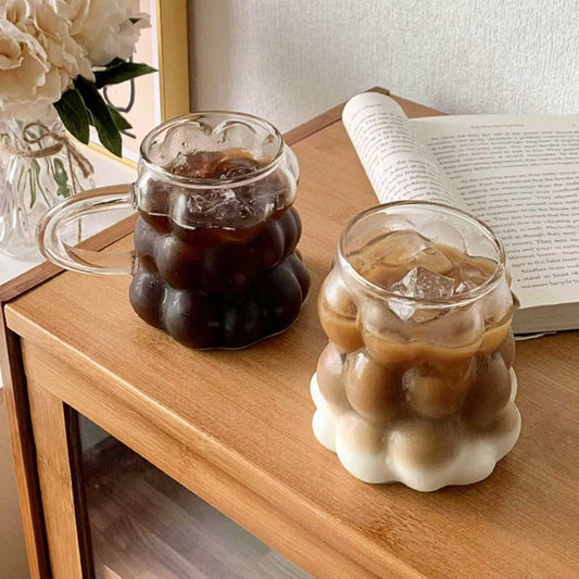 Bubble glass mug 1 pc