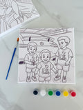 🎨 Personalized Paint-Your-Own Canvas Kit