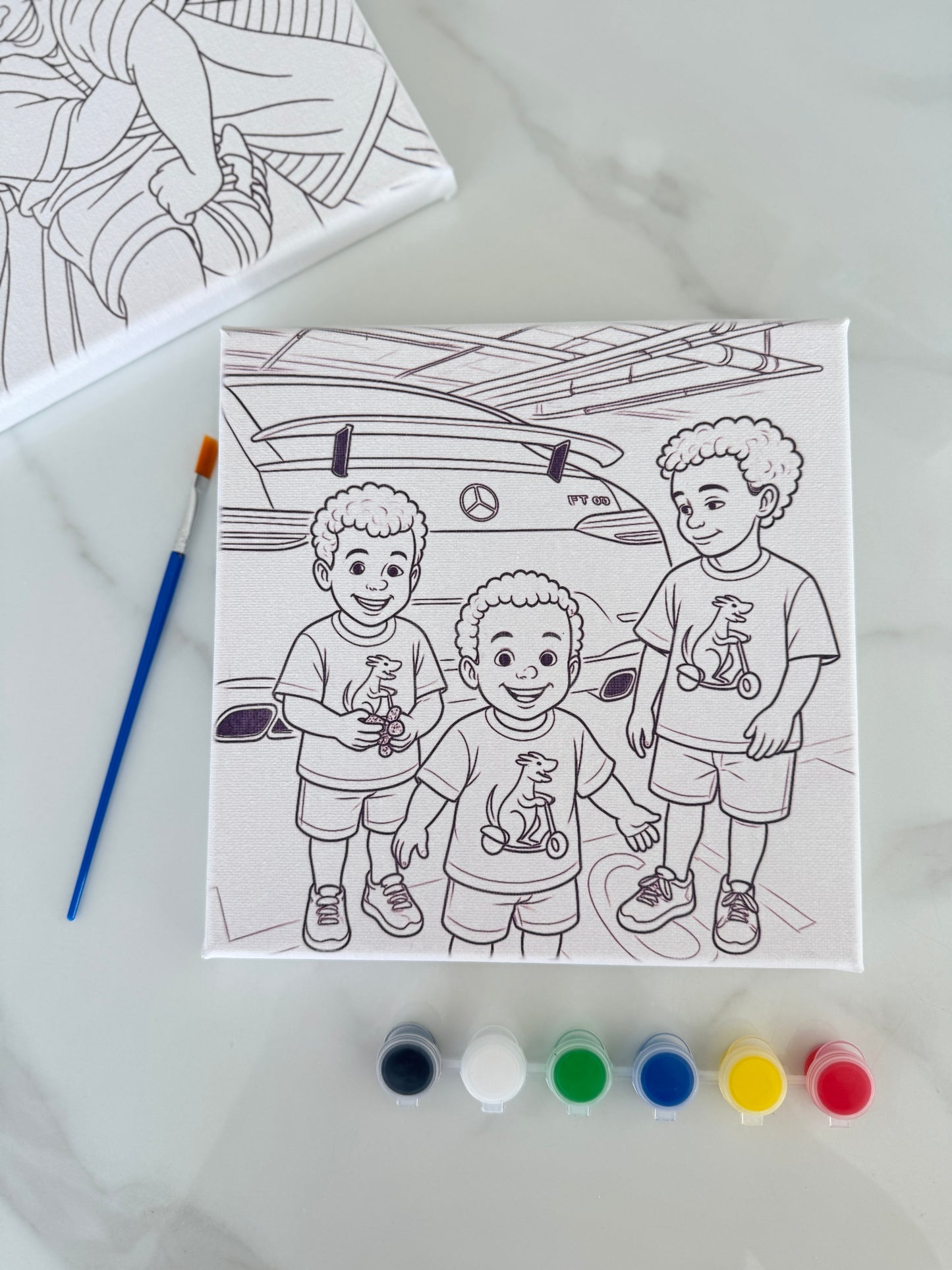 🎨 Personalized Paint-Your-Own Canvas Kit