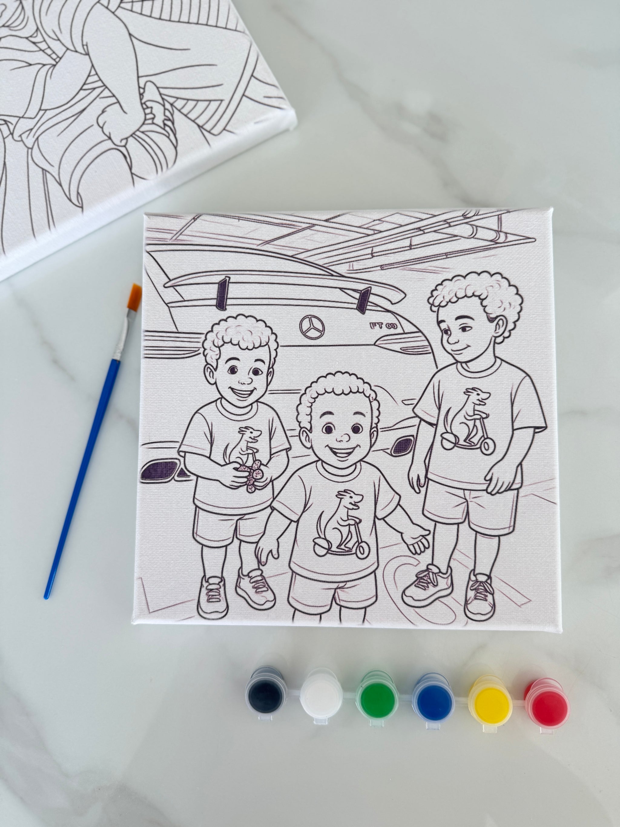 🎨 Personalized Paint-Your-Own Canvas Kit