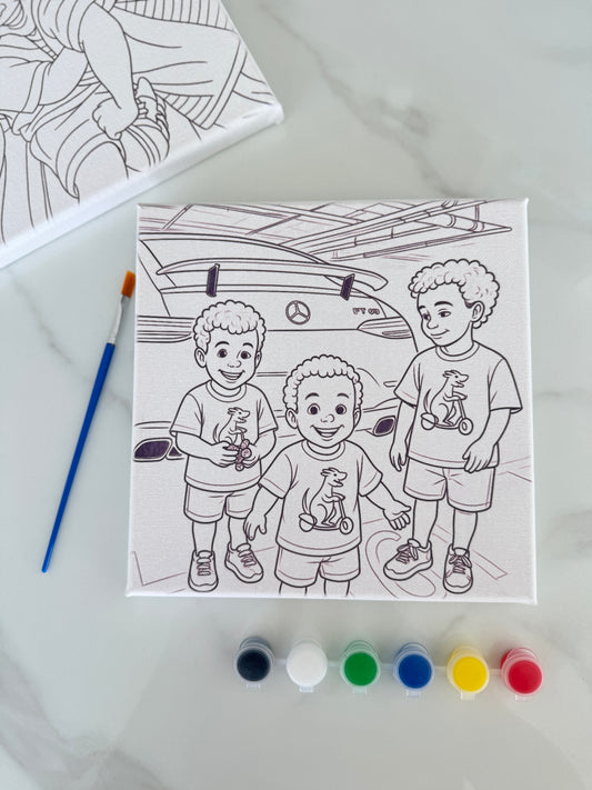 🎨 Personalized Paint-Your-Own Canvas Kit