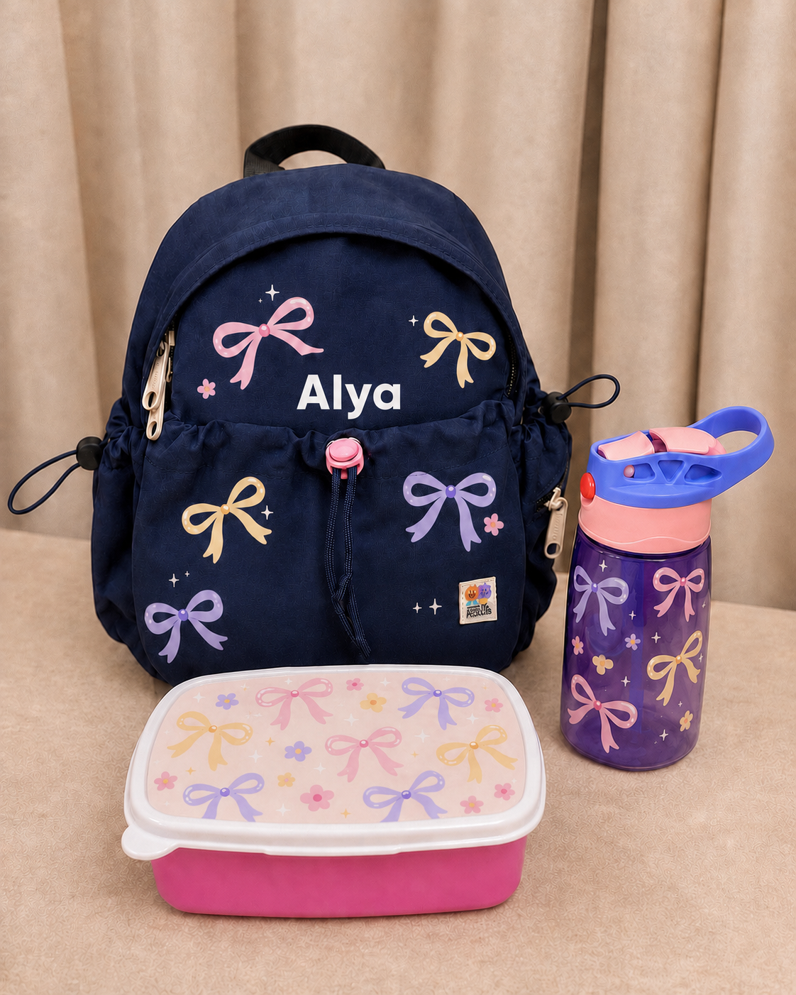 Bows Backpack Set