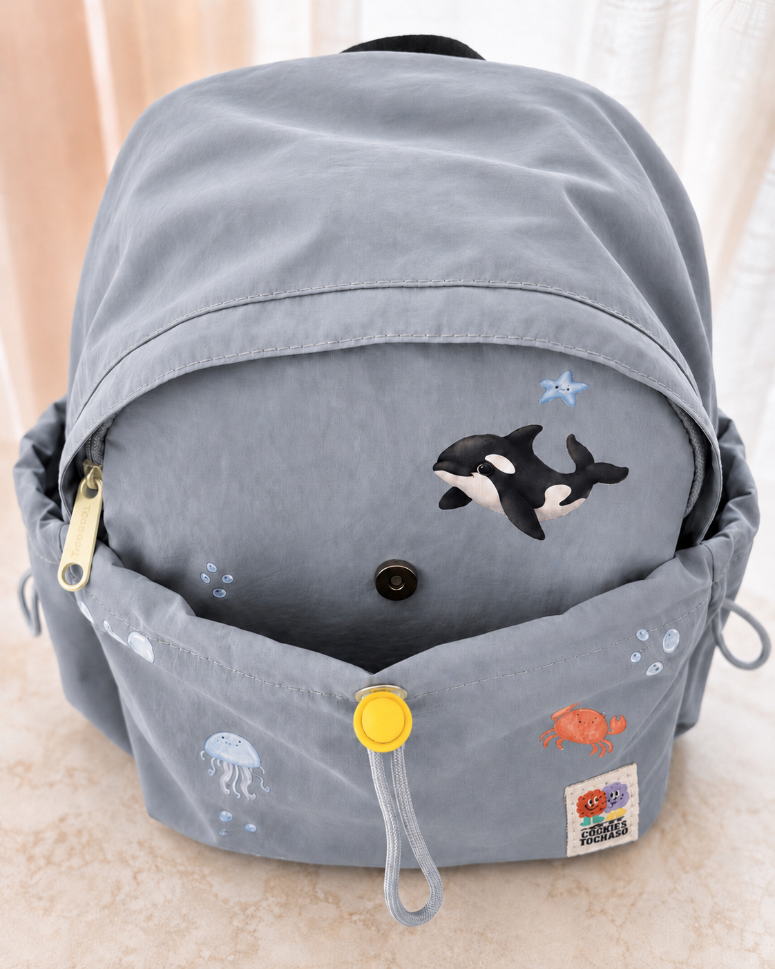 Grey Sealife Backpack Set