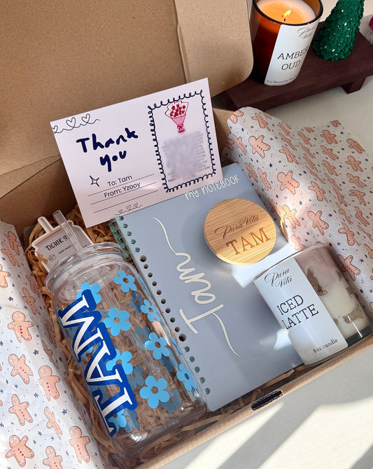 Clear Cup Cozy Box | PERSONALIZED