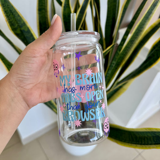 Stay Sane Cup with Lid & Straw