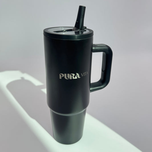 Grown-Up Sips - 30 oz Stainless Steel Insulated Tumbler - Black