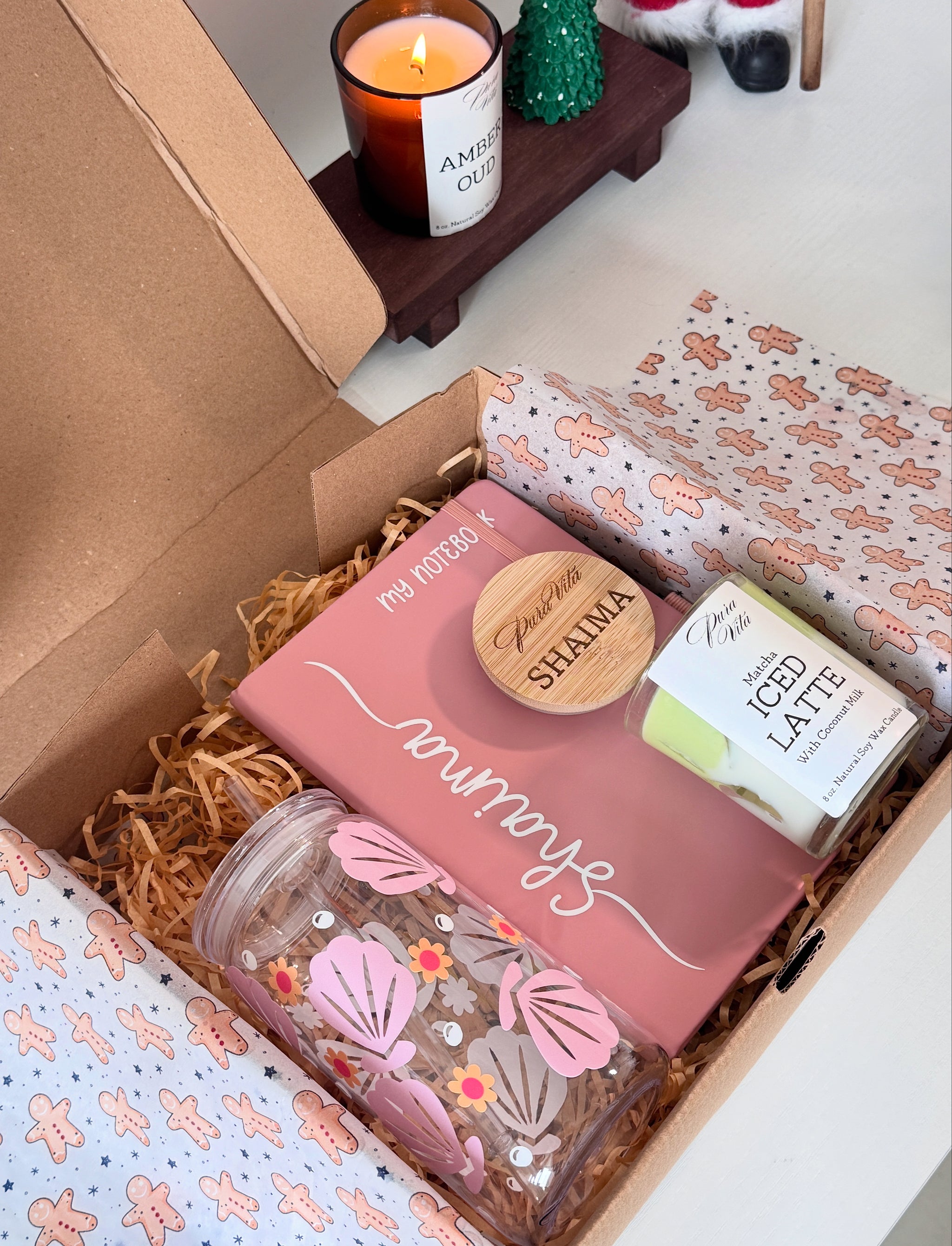 Clear Cup Cozy Box | PERSONALIZED