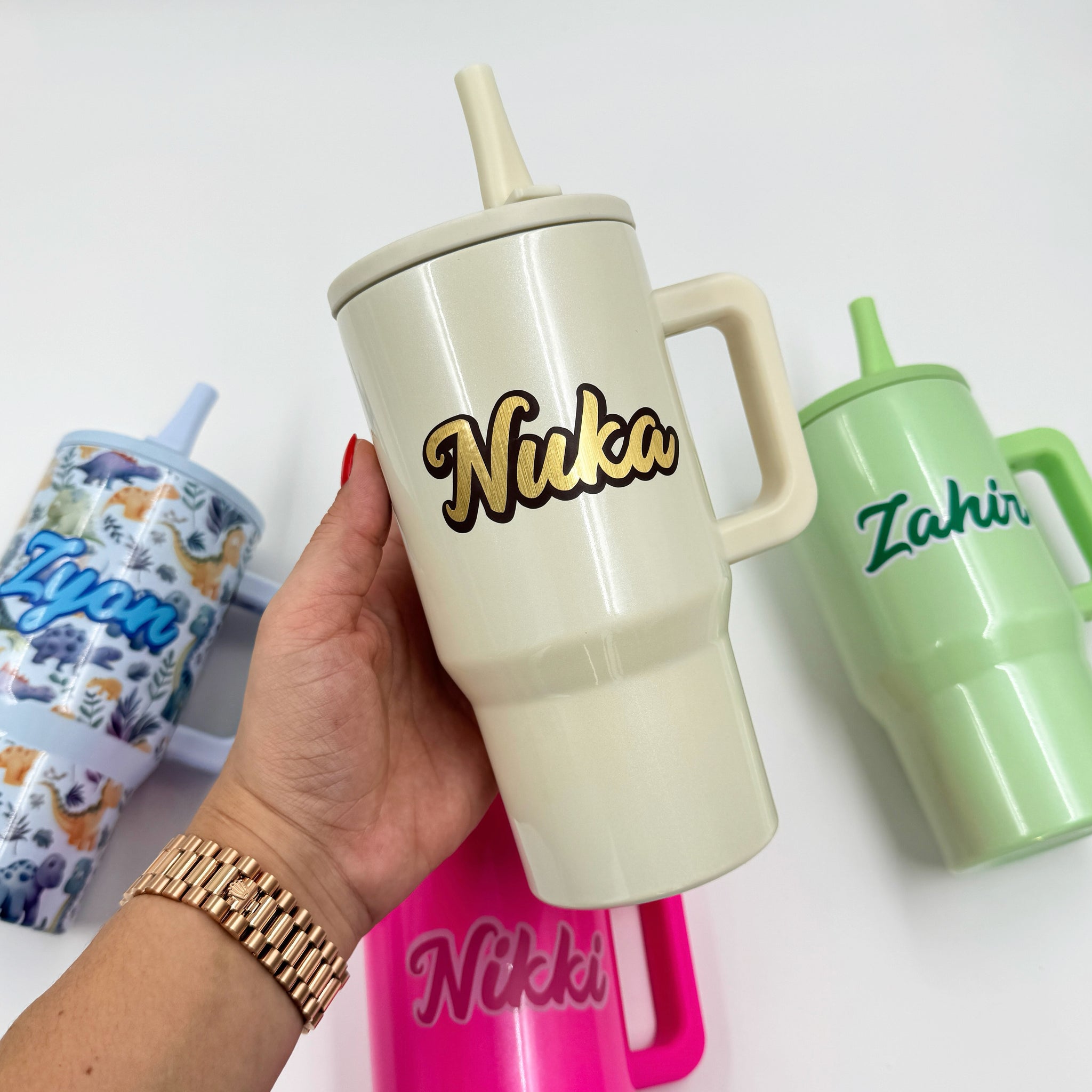 Beige Leakproof Tumbler – 20 oz