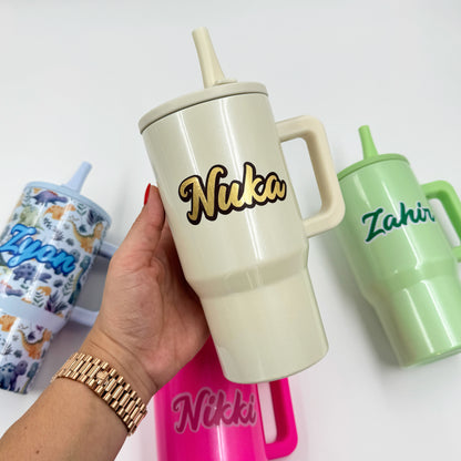 Beige Leakproof Tumbler – 20 oz