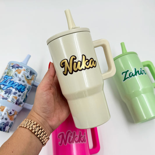Beige Leakproof Tumbler – 20 oz