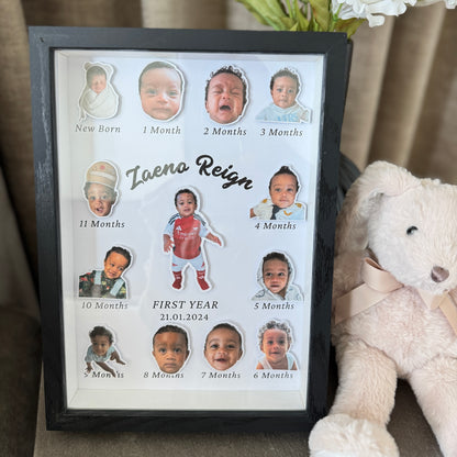 My 1st Year Baby Milestone Frame