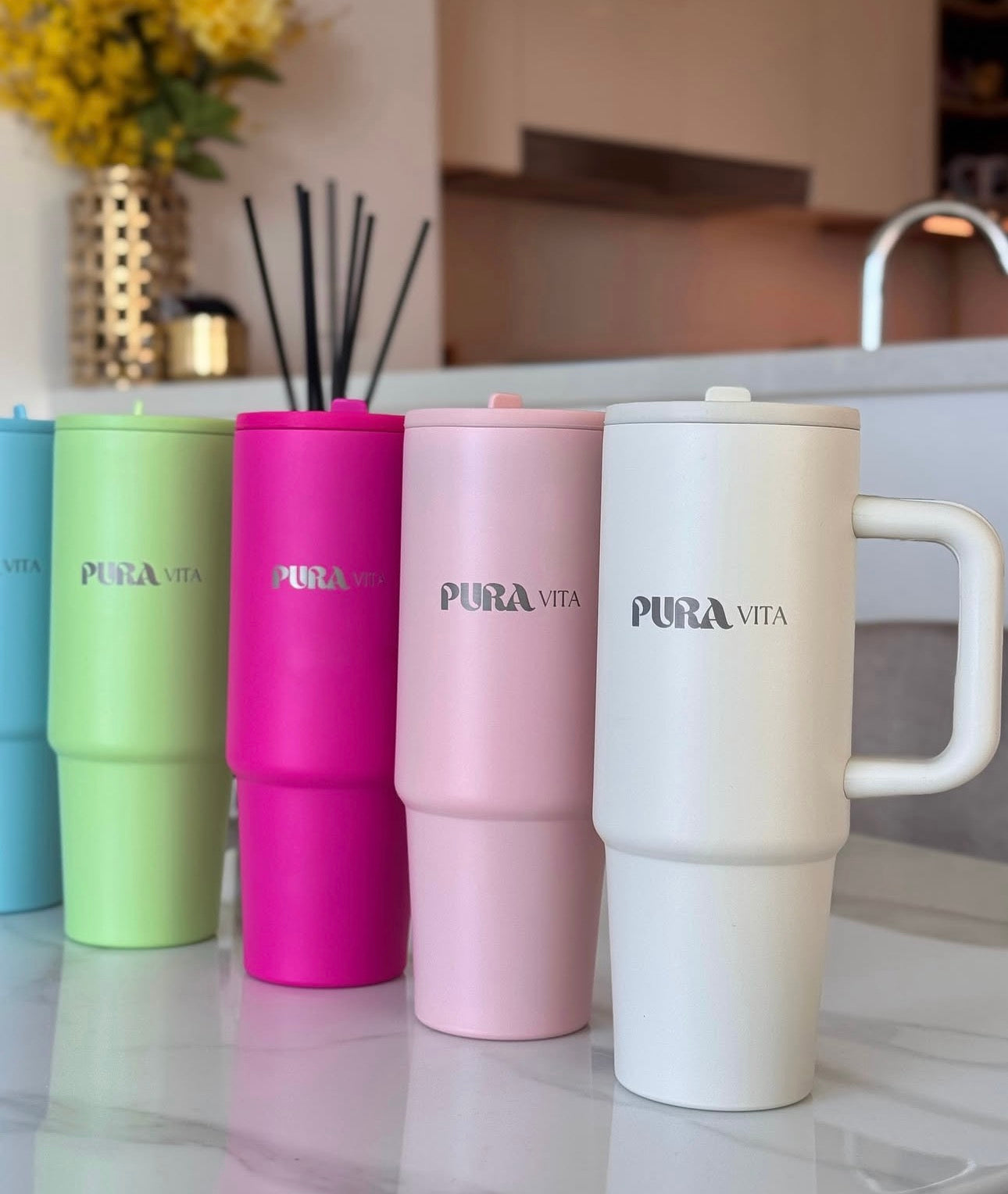 Grown-Up Sips - 30 oz Stainless Steel Insulated Tumbler - Beige