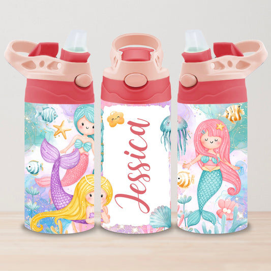 Custom Name - Mermaid Tumbler 12oz