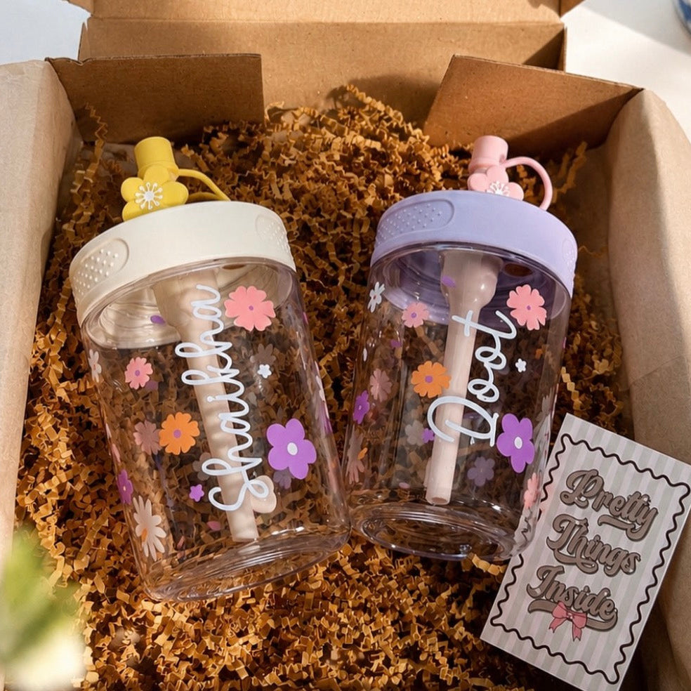 Little Blooms Personalized Tumbler 16 oz