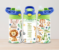 Custom Name - Safari Animals Tumbler 12oz