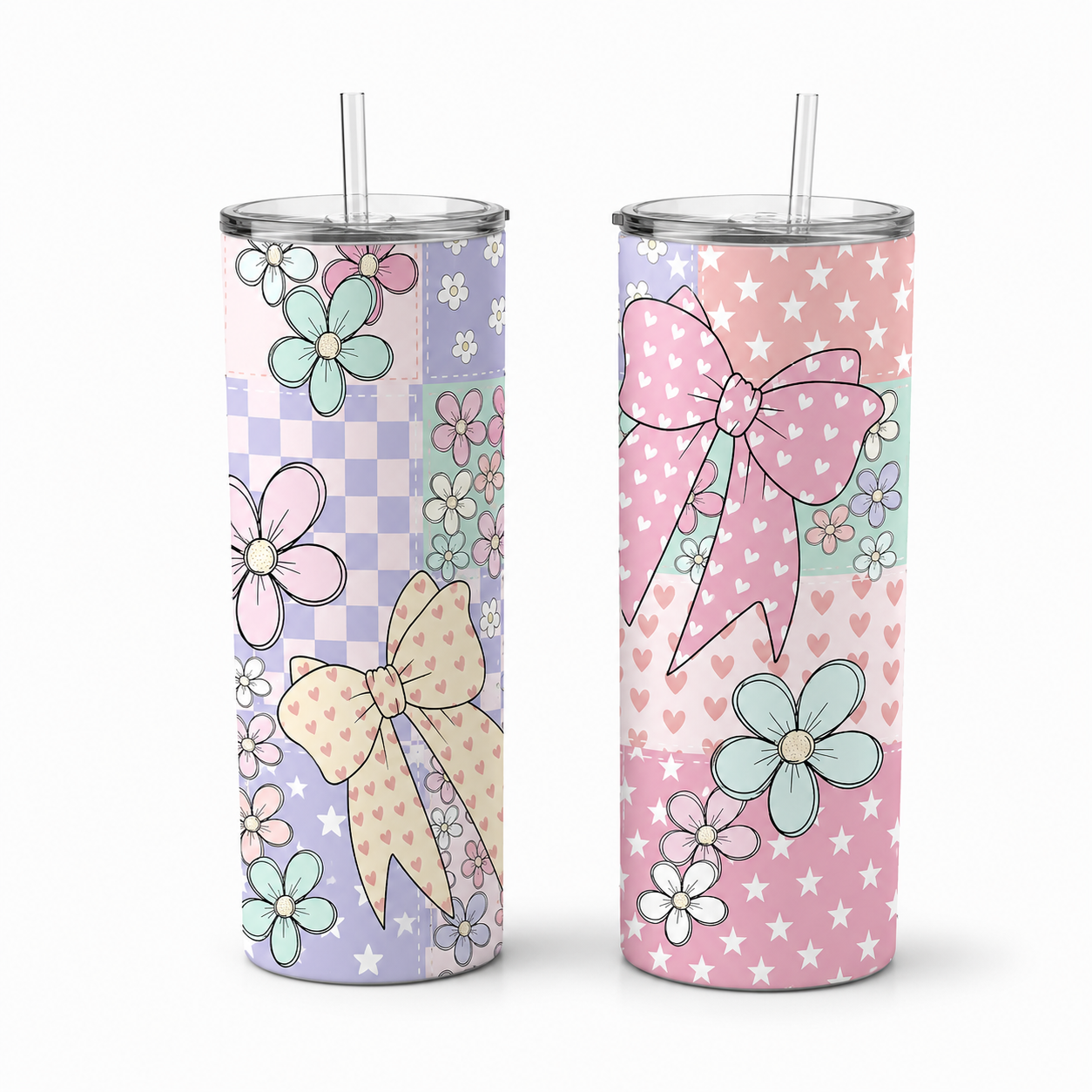 Pattern & Bows Tumbler