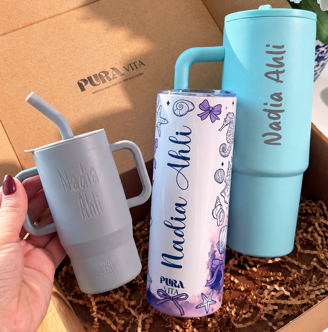 Custom Name - Seashell Tumbler