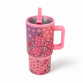 Pink Patchwork Dream Tumbler – 20 oz