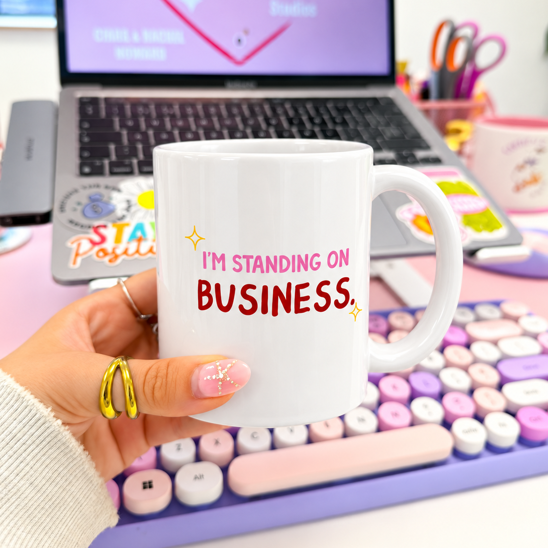 Standing on business - Printed Mug