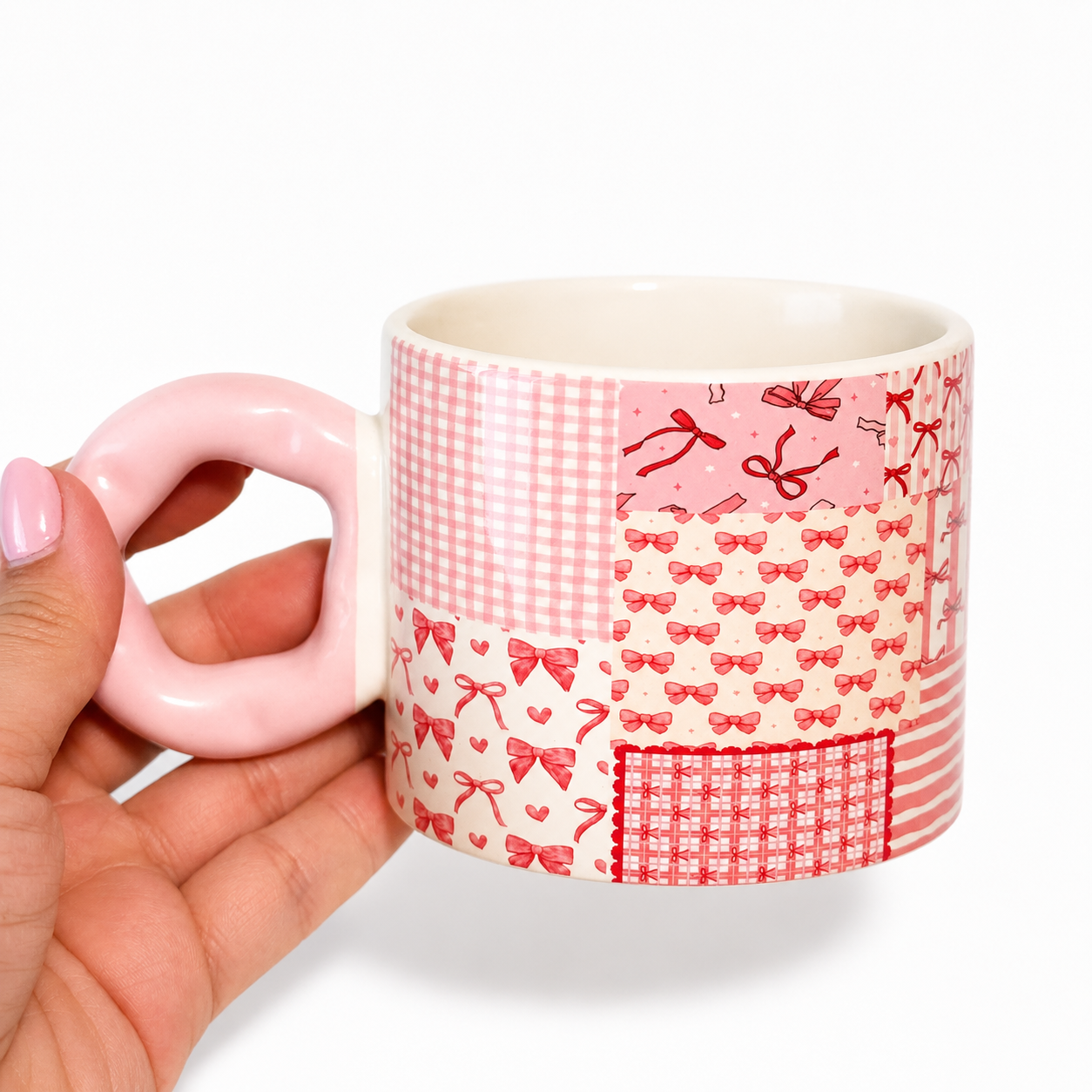 Love Patterns | Printed Cute Handle Mug