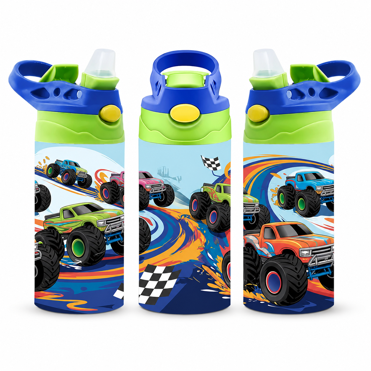 Personalized Monster Truck Ralley Tumbler - 12oz