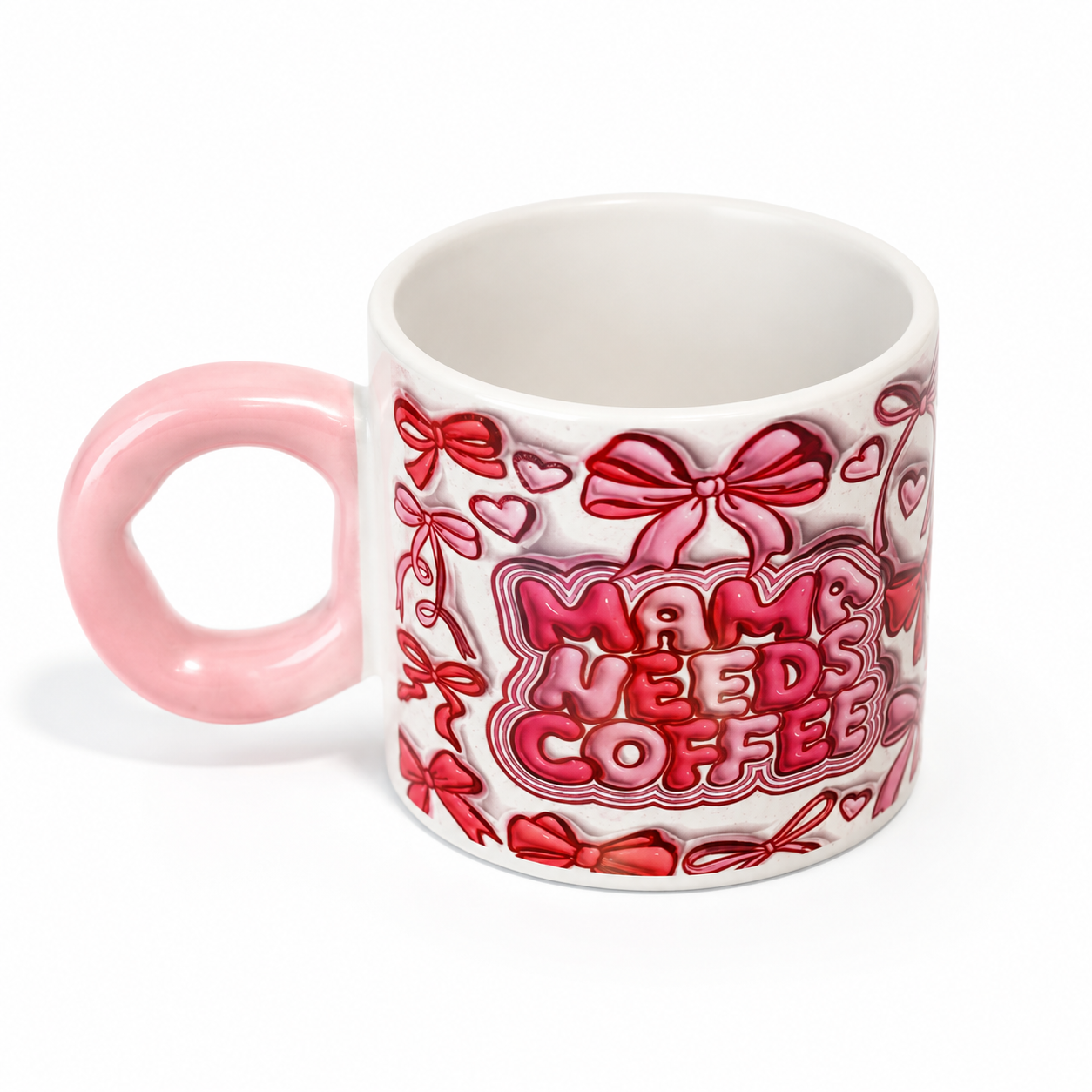 Mama Needs Coffee | Printed Cute Handle Mug