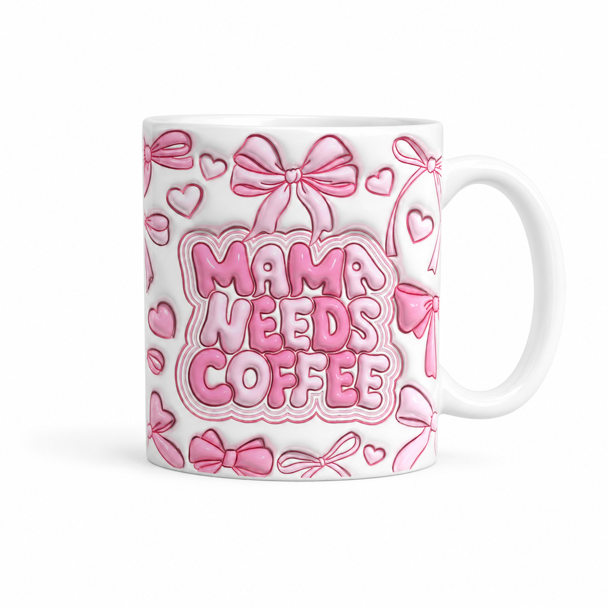 Mama Needs Coffee Custom Printed Mug