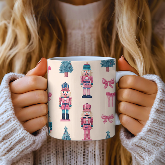 Pink Christmas Bows Mug