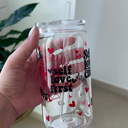 Self Love Club Cup with Lid & Straw