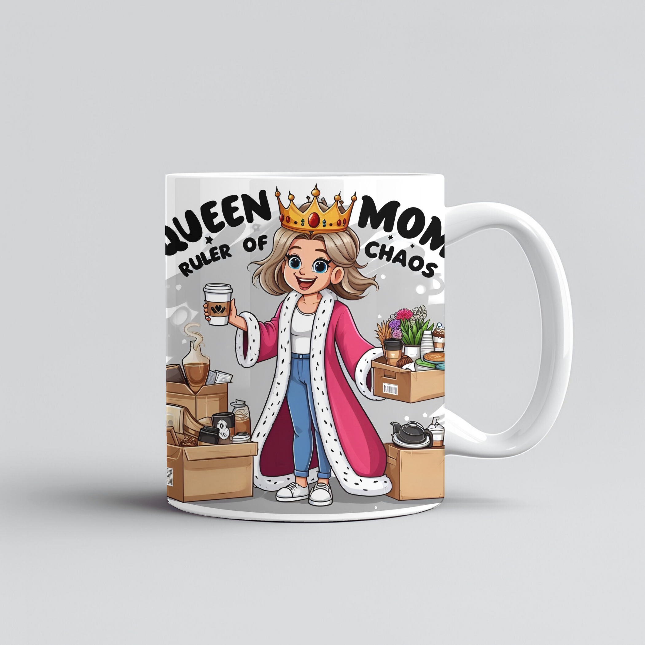 Queen Mom Printed Mug