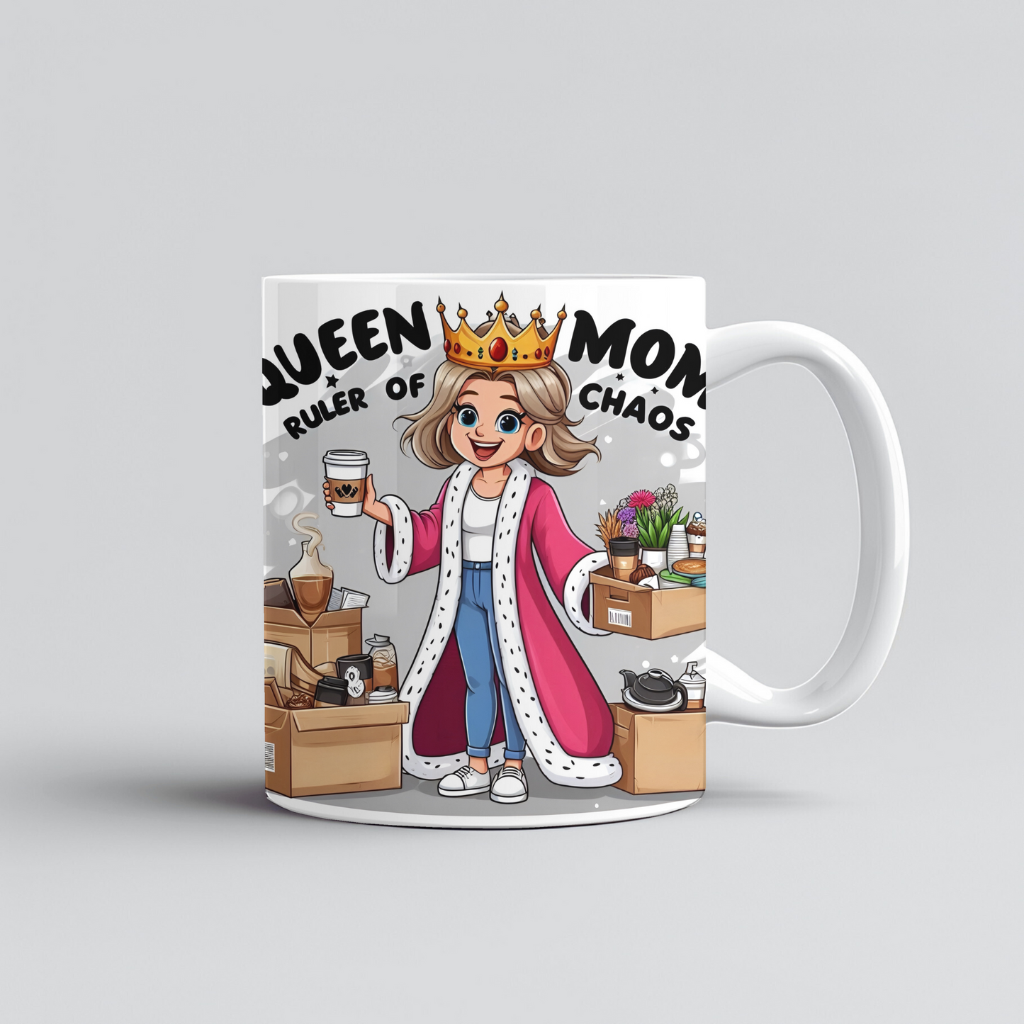 Queen Mom Printed Mug